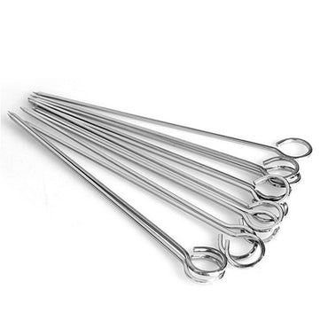 Stainless Steel Needle Skewers w/ Rounded Handles