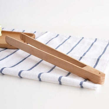 Wooden Barbecue Tongs