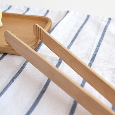 Wooden Barbecue Tongs