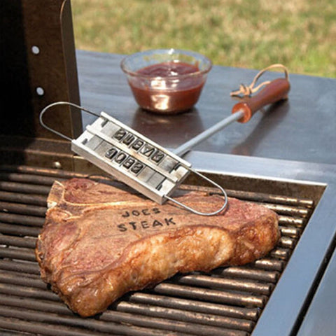 BBQ Branding Iron w/ Changeable Letters